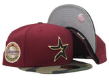 HOUSTON ASTROS 45TH ANNIVERSARY BRICK RED / CAMOUFLAGE NEW ERA FITTED HAT