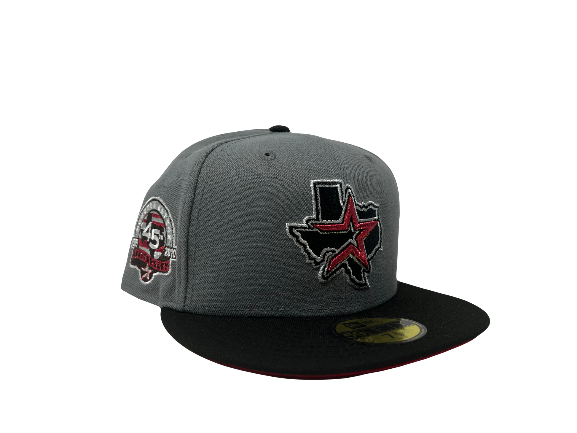 Houston Astros 45th Anniversary Red Brim New Era Fitted Hat
