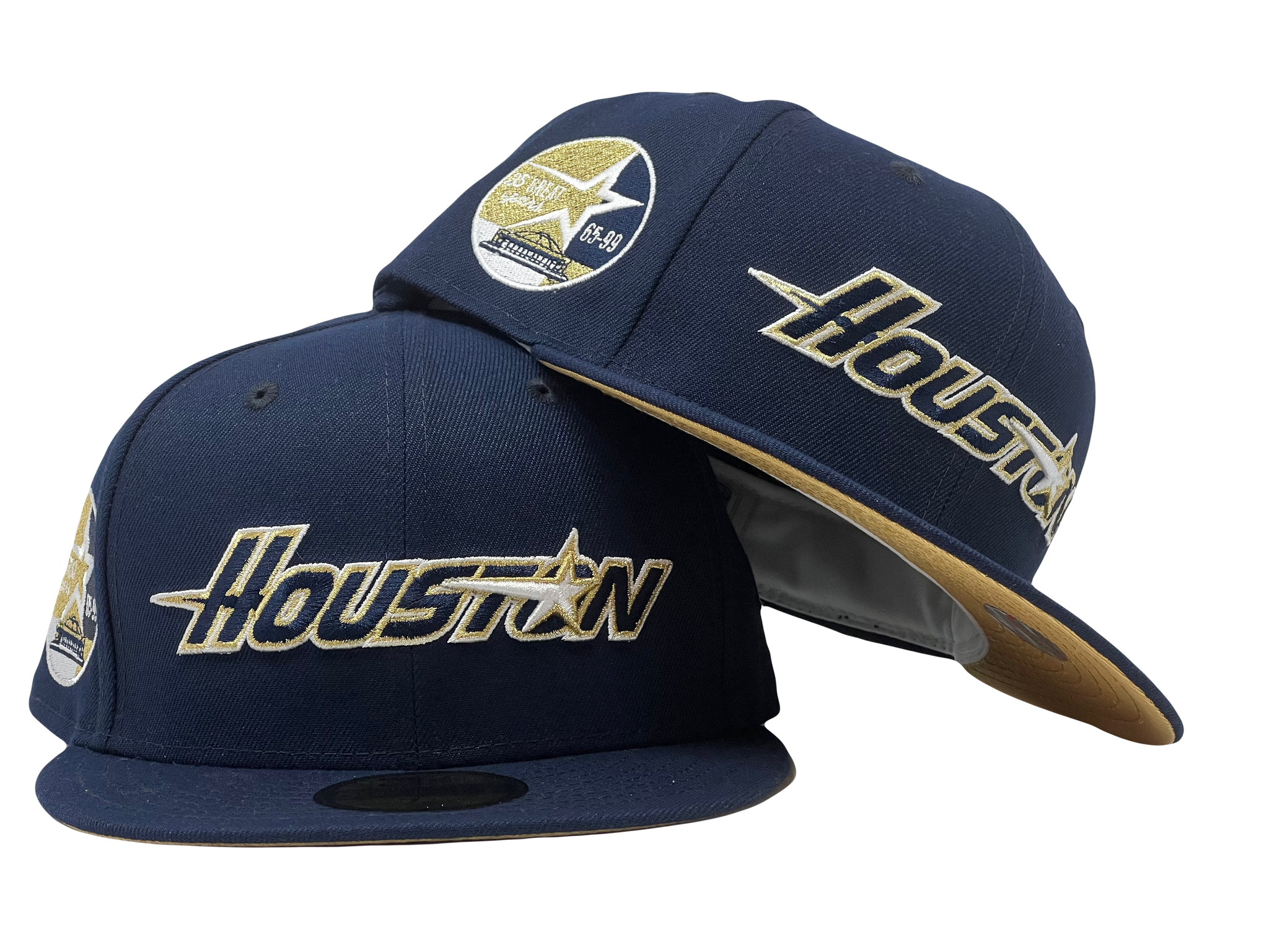 HOUSTON ASTROS 35TH ANNIVERSARY METALLIC GOLD BRIM NEW ERA FITTED HAT –  Sports World 165