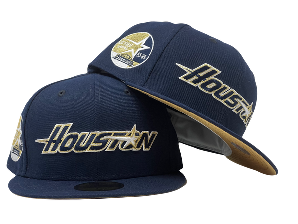 Houston Baseball Hat White Metallic Gold 35th Anniversary New Era 59FIFTY Fitted White | Metallic Gold / Real Black | Snow White | Metallic Gold / 8