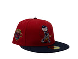 Red NY Mets Swinging Mr. Mets Man New Era Custom Fitted Hat