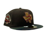 Brown Houston Astros Woodland Camo Visor New Era Fitted Hat