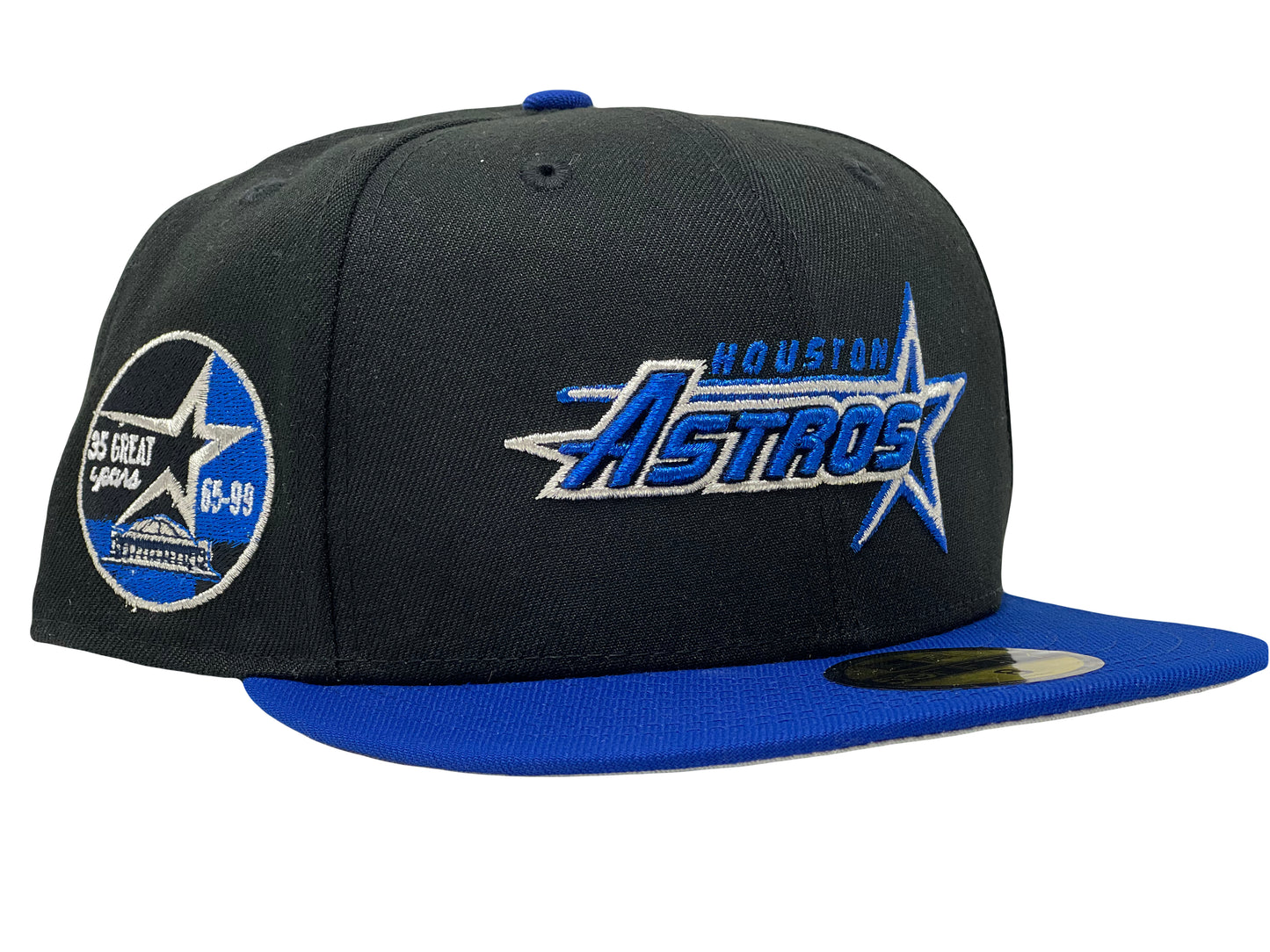 Houston Astros 35th Anniversary Black/ Royal New Era Fitted Hat