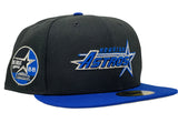 HOUSTON ASTROS 35TH ANNIVERSARY BLACK/ ROYAL NEW ERA FITTED HAT