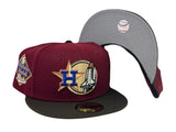 Houston Astros Minute-Maid Park Stadim Gray Brim New Era Fitted Hat
