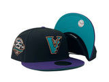 Arizona Diamondbacks 25th Anniversary "Up-Side Down" Front Logo Teal Brim New Era Fitted Hat