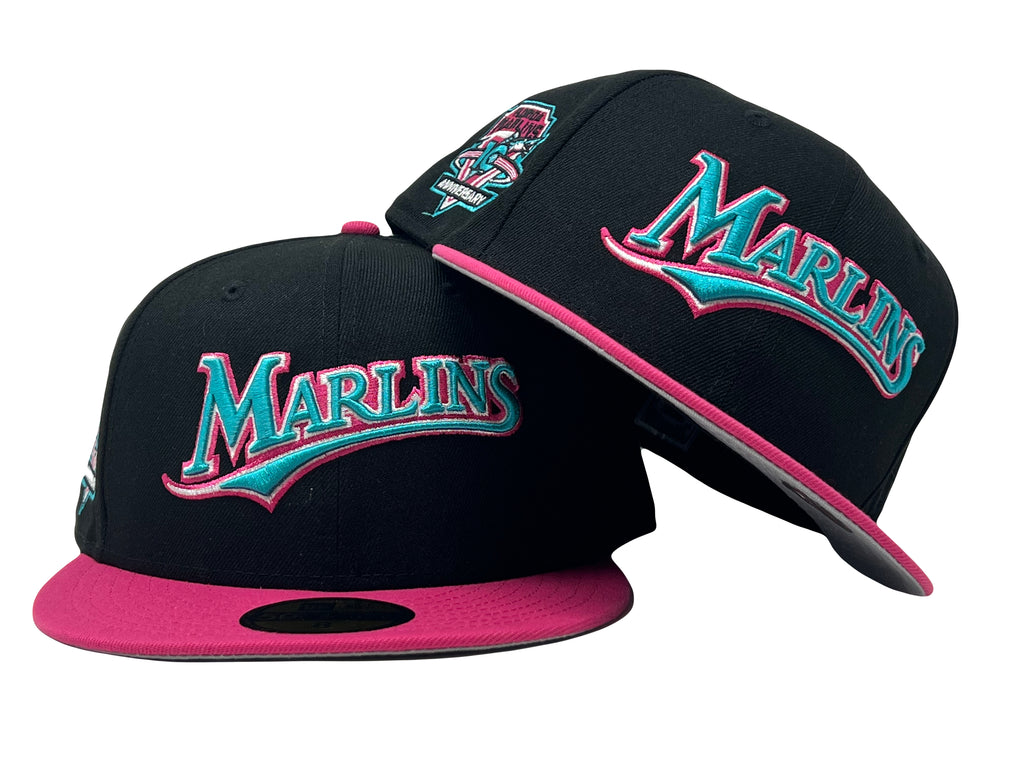 Florida Marilins 10TH Anniversary Miami Vice Colrways New Era Fitted Hat