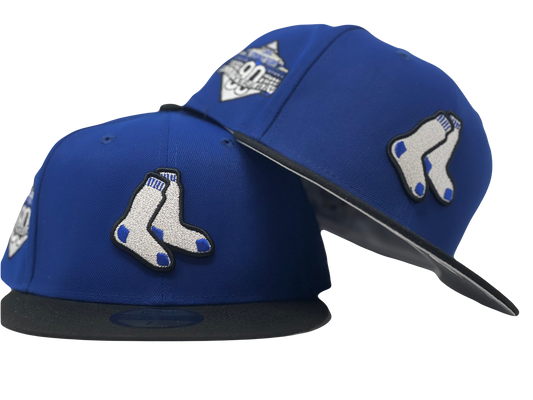 Boston Red Sox 90th Anniversary Gray Brim New Era Fitted Hat