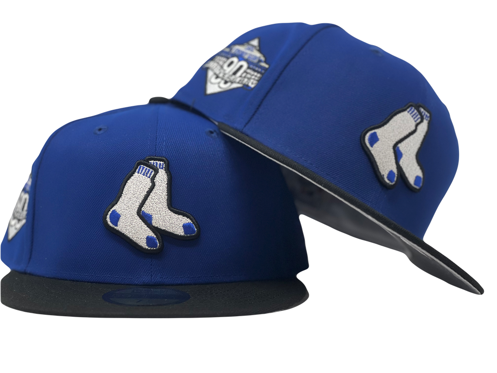 Boston Red Sox 90th Anniversary Gray Brim New Era Fitted Hat