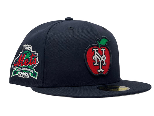 New York Mets 40th Anniversary Gray Brim New Era Fitted Hat