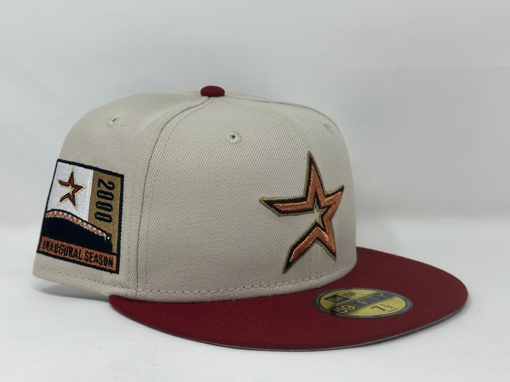 Off White Houston Astros 2000 Inaugural Season New Era Fitted