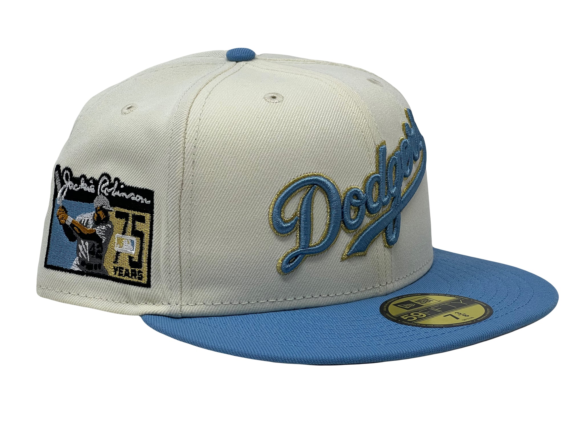 Jackie Robinson Los Angeles Dodgers White Gold & Black Gold Jersey - A