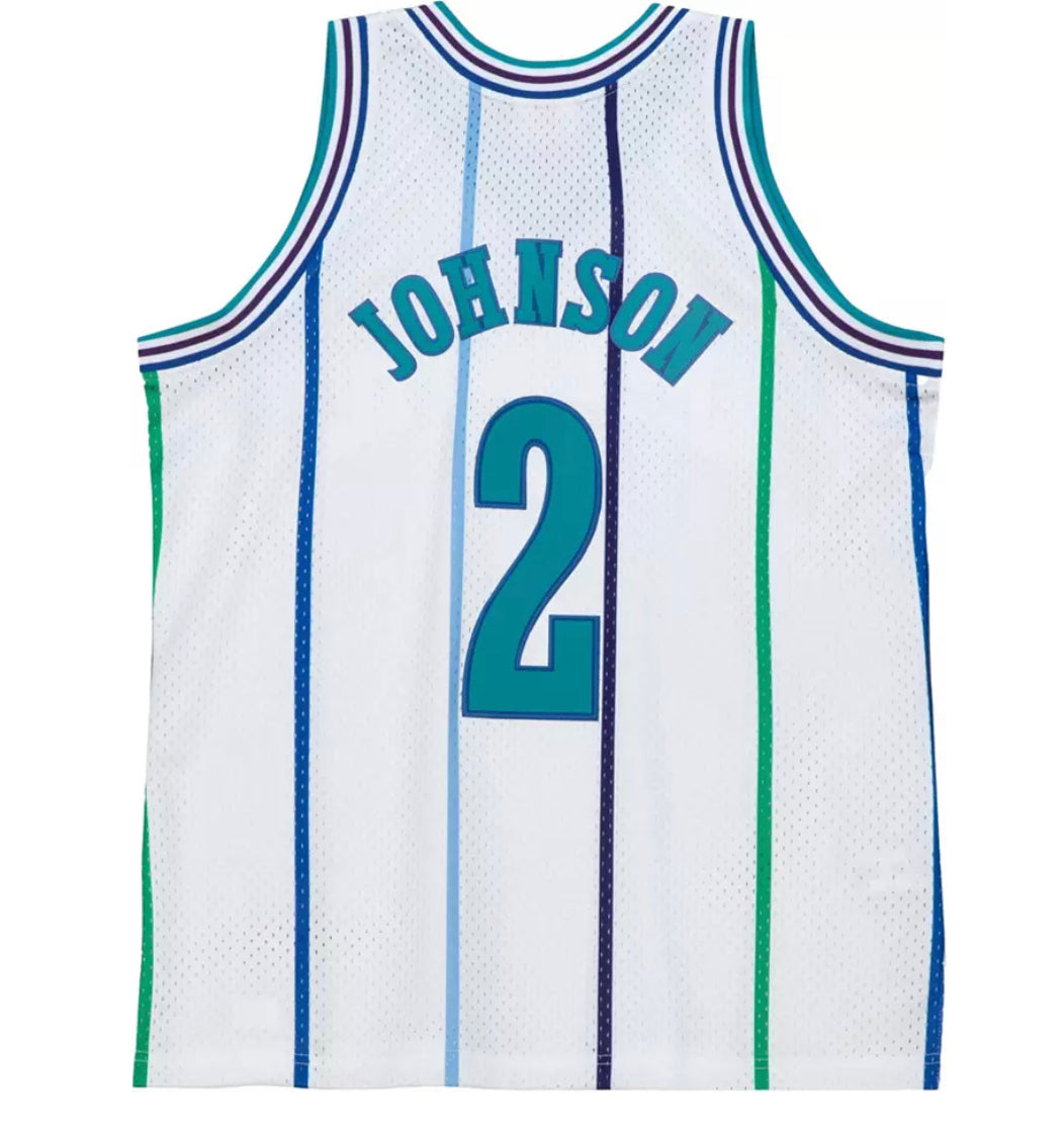 Charlotte Hornets Larry Johnson 1992-93 Jersey Mitchell and Ness Swingman Jersey