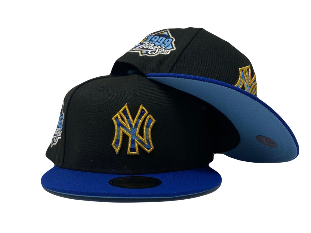 Black New York Yankees 1999 world series New Era Fitted Hat