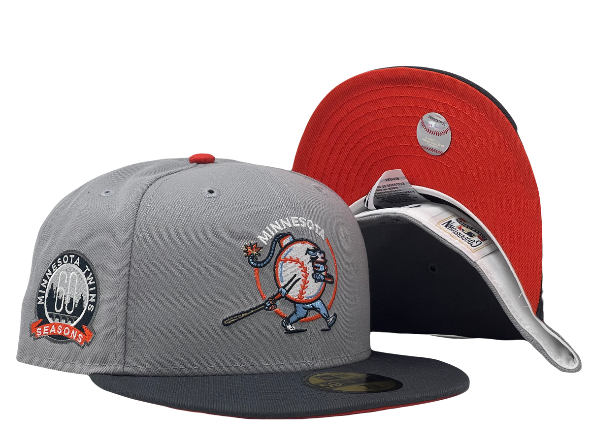 Minnesota Twins 60th Anniversary Orange Brim 59Fifty New Era Fitted Ha Sports World 165