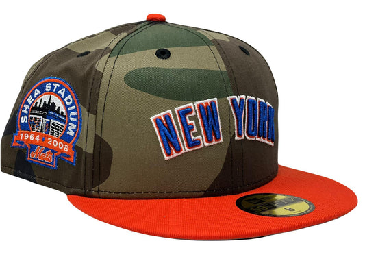 New York Mets 1964-2003 Shea Stadium Gray Brim New Era Fitted Hat