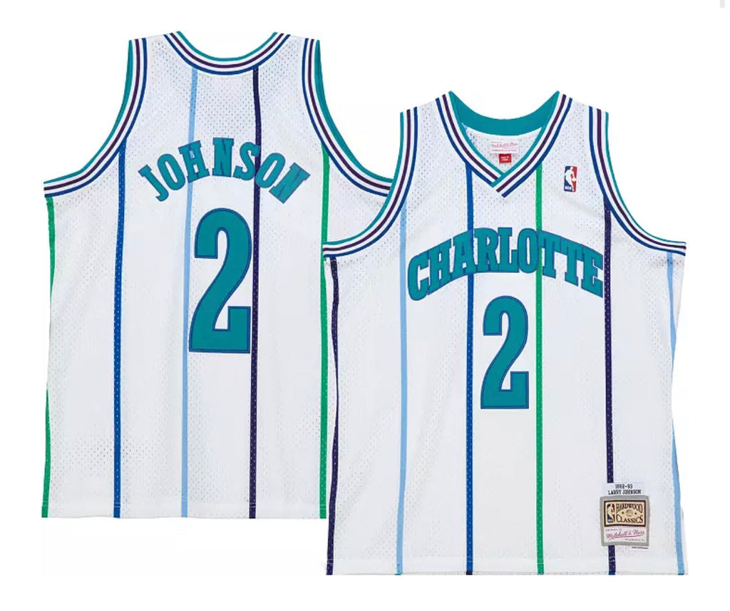 Charlotte Hornets Larry Johnson 1992-93 Jersey Mitchell and Ness Swingman Jersey