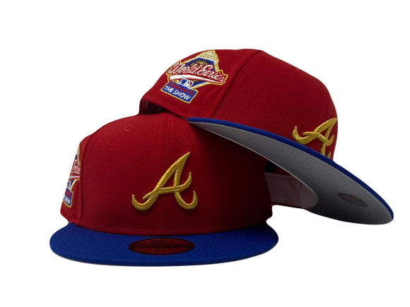 Atlanta Braves ARMANI GOLD STAR Fitted Hat by New Era