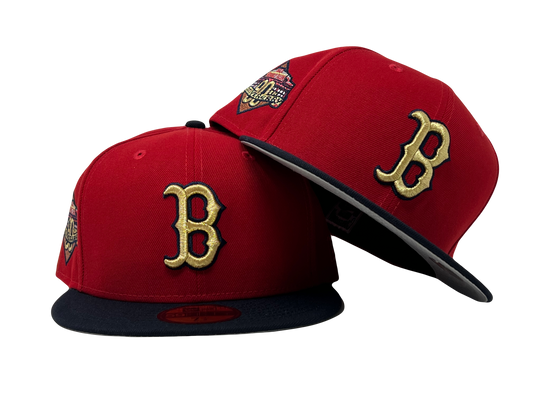 Boston Red Sox 90th Anniversary Fenway Park Gray Brim New Era Fitted Hat