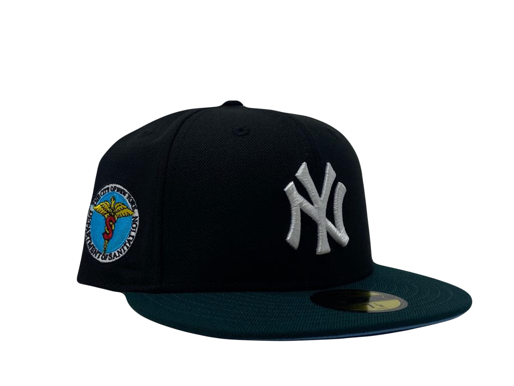 NY Yankees Dept. Of Sanitation Black Icy Brim New Era Fitted Hat