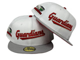 White Cleveland Guardians Progressive Field New Era Fitted Hat
