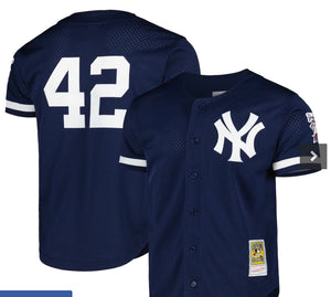 Authentic Derek Jeter New York Yankees 1998 BP Mitchell and Ness Jersey