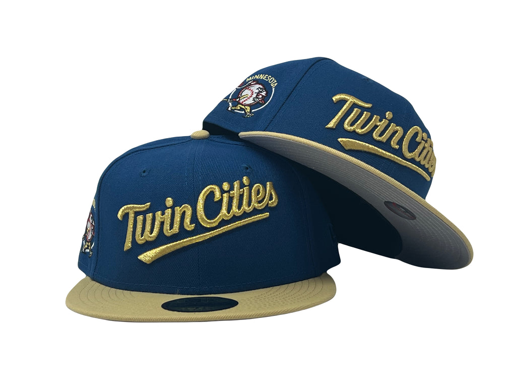 Minnesota Twins Bomb Squad Seashore Vegas Gold New Era Fitted Hat