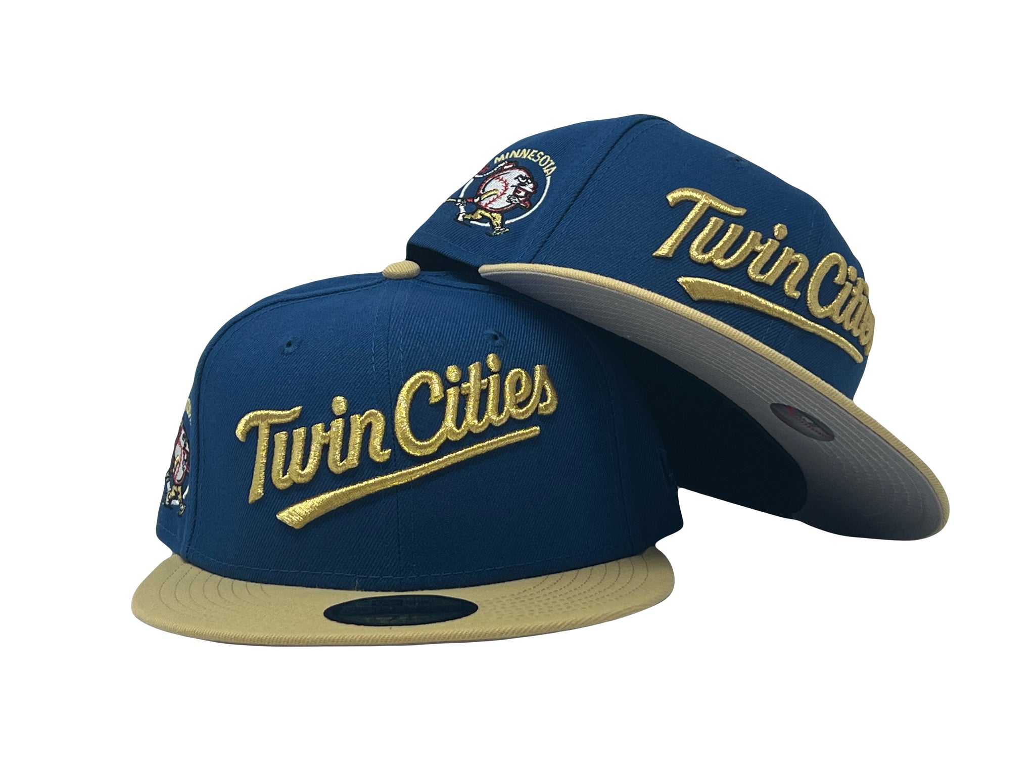 Twins Bomba Squad 59FIFTY New Era Dosc. Blue Bark & Red Fitted Hat Gra –  USA CAP KING