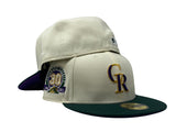 Colorado Rockies 30th Anniversary Purple Brim New Era Fitted Hat