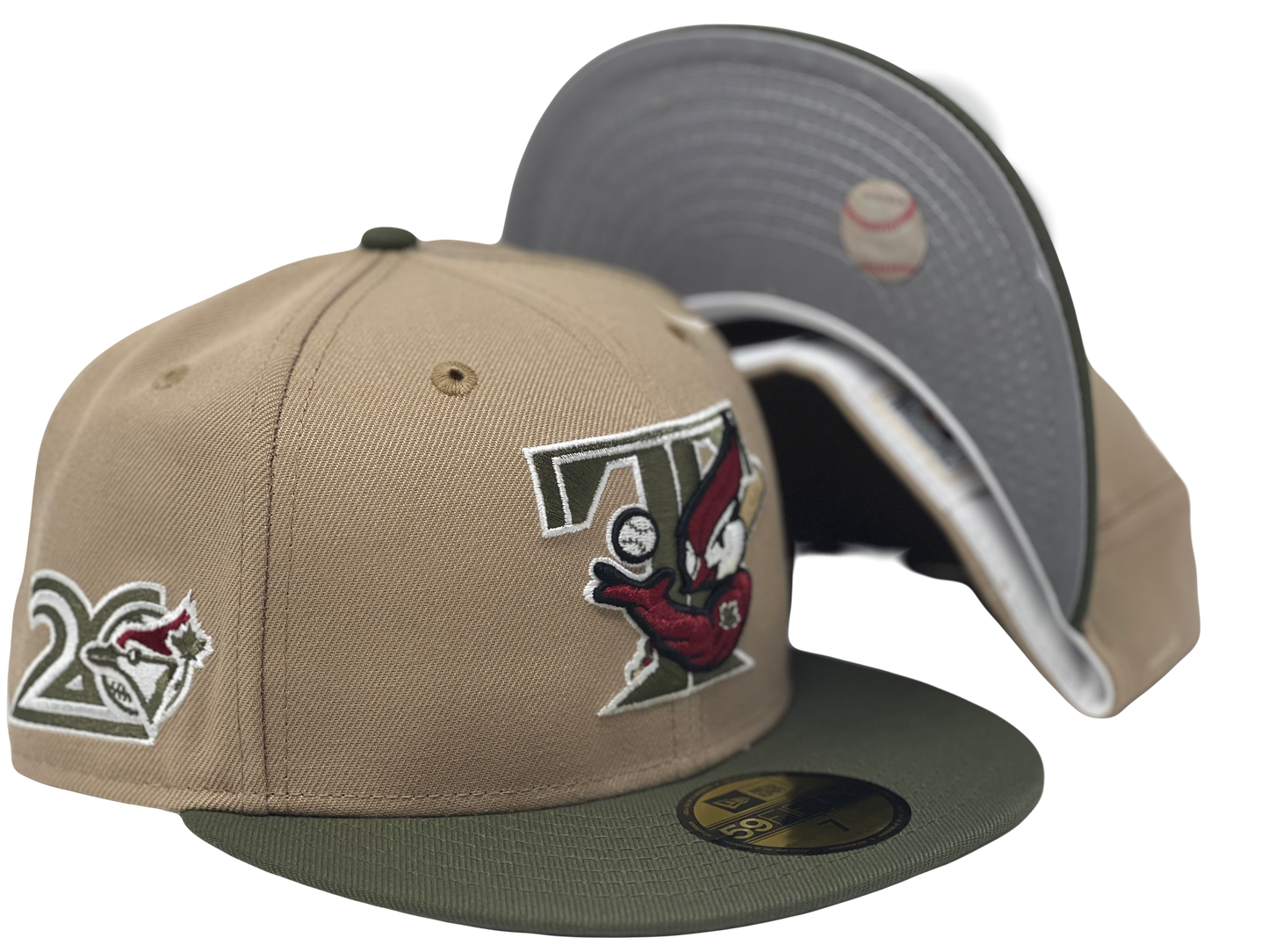 Toronto Blue Jays 20th Anniversary Gray Brim New Era Fitted Hat