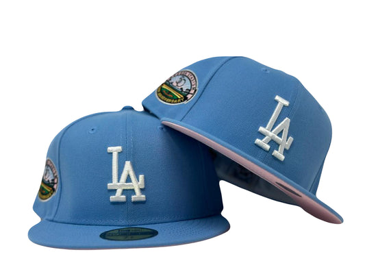 Los Angeles Dodgers Cotton Candy Pink Brim New Era Fitted Hat