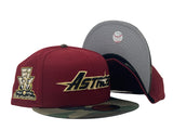 Brick Red Woodland Houston Astros Custom New Era Fitted Hat
