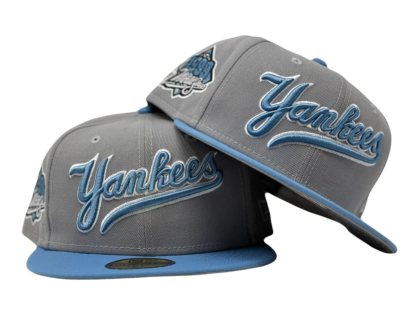 New York Yankees 1999 World Series Gray Brim New Era Fitted Hat