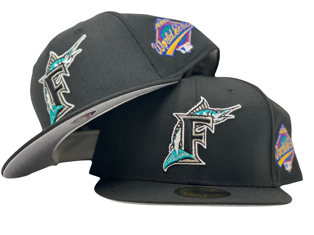 Florida Marlins 1997 world series Gray Brim new era fitted hat