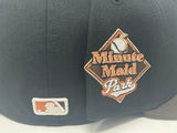 Black Brown Houston Astros Custom New Era Fitted Hat