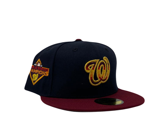 Washington Nationals 2019 World Series Faded Logo New Era Fitted