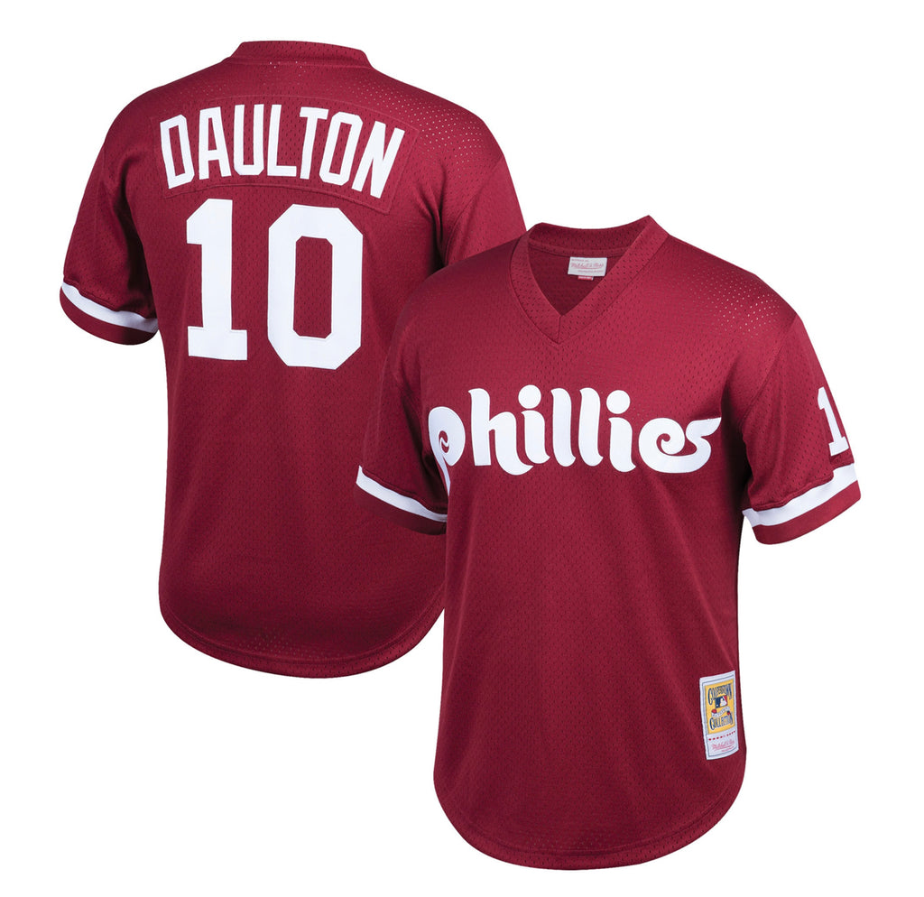 Philadelphia Phillies 1991 Pullover Jersey Darren Daulton MITCHELL AND NESS