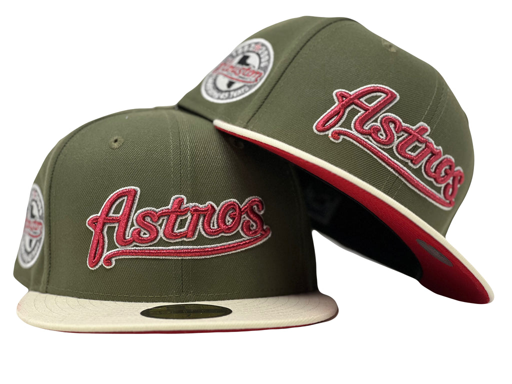 Houston Astros 45th Anniversary Red Brim New Era Fitted Hat