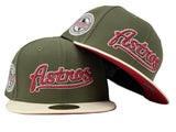 HOUSTON ASTROS 45TH ANNIVERSARY RED BRIM NEW ERA FITTED HAT