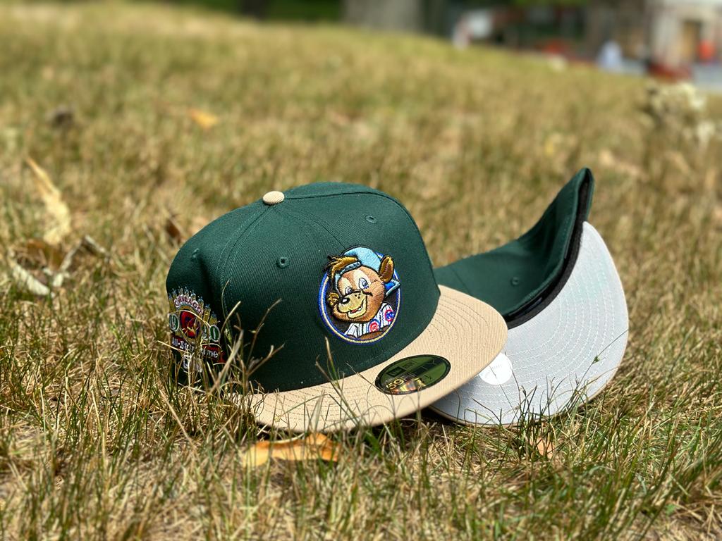 Dark Green Chicago Cubs Bear Logo New Era 59fifty New Era Fitted
