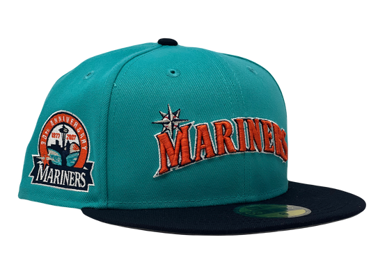 Seattle Mariners 30th Anniversary Gray Brim New Era Fitted Hats