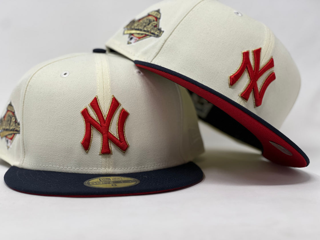 NEW YORK YANKEES 1996 WORLD SERIES RED BRIM NEW ERA FITTED HAT