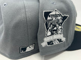 Minnesota Twins 40th Anniversary Gray Brim New Era Fitted Hat