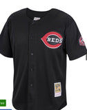 Men's Cincinnati Reds Ken Griffey Jr. Mitchell & Ness Black Cooperstown Collection Batting Practice Jersey