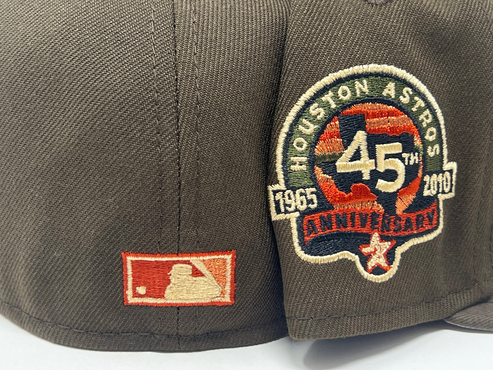 Brown Houston Astros Woodland Camo Visor New Era Fitted Hat