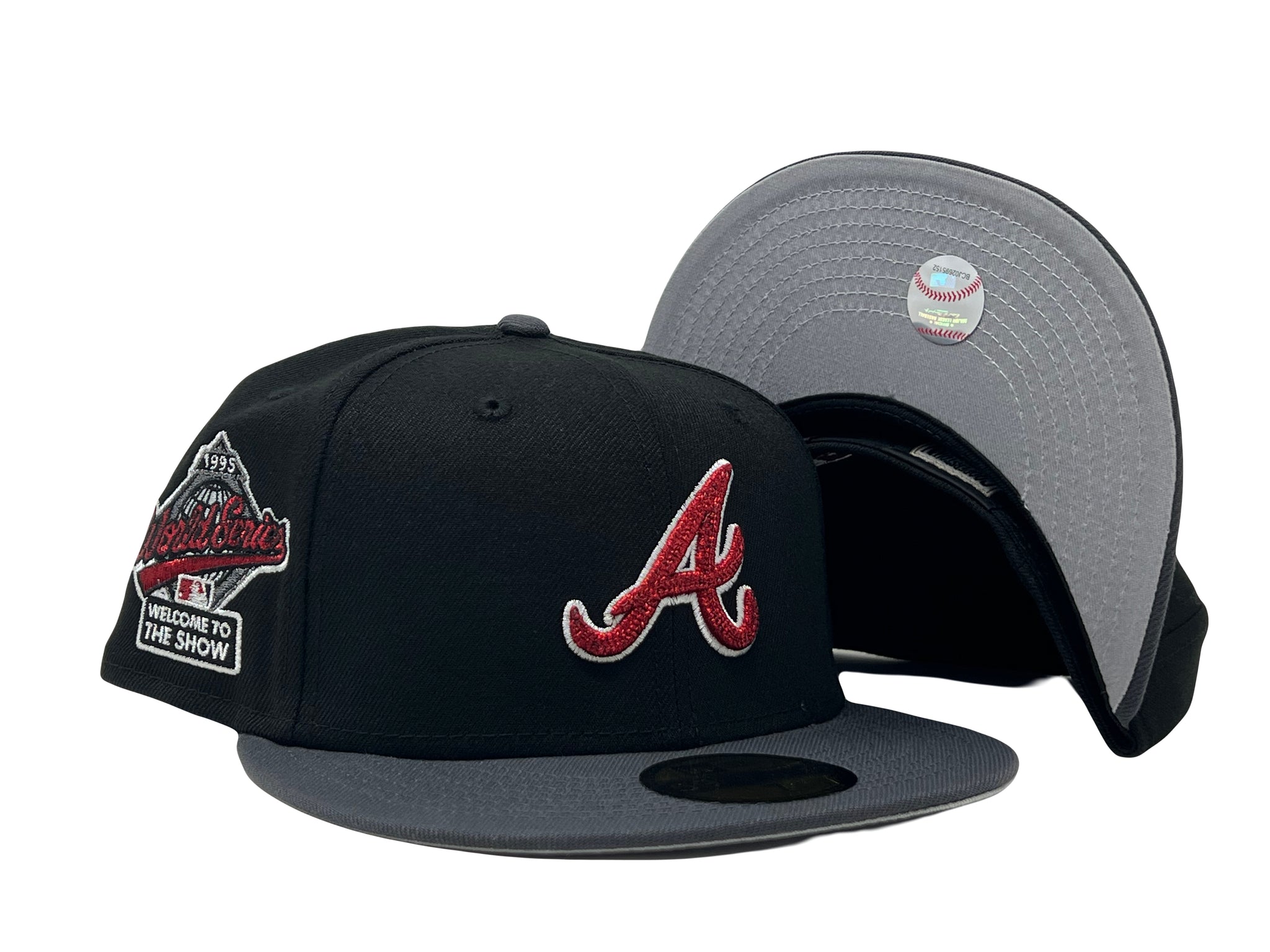 Atlanta Braves HISTORIC CHAMPIONS Navy-Red Fitted Hat