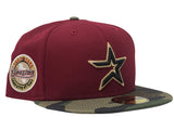HOUSTON ASTROS 45TH ANNIVERSARY BRICK RED / CAMOUFLAGE NEW ERA FITTED HAT