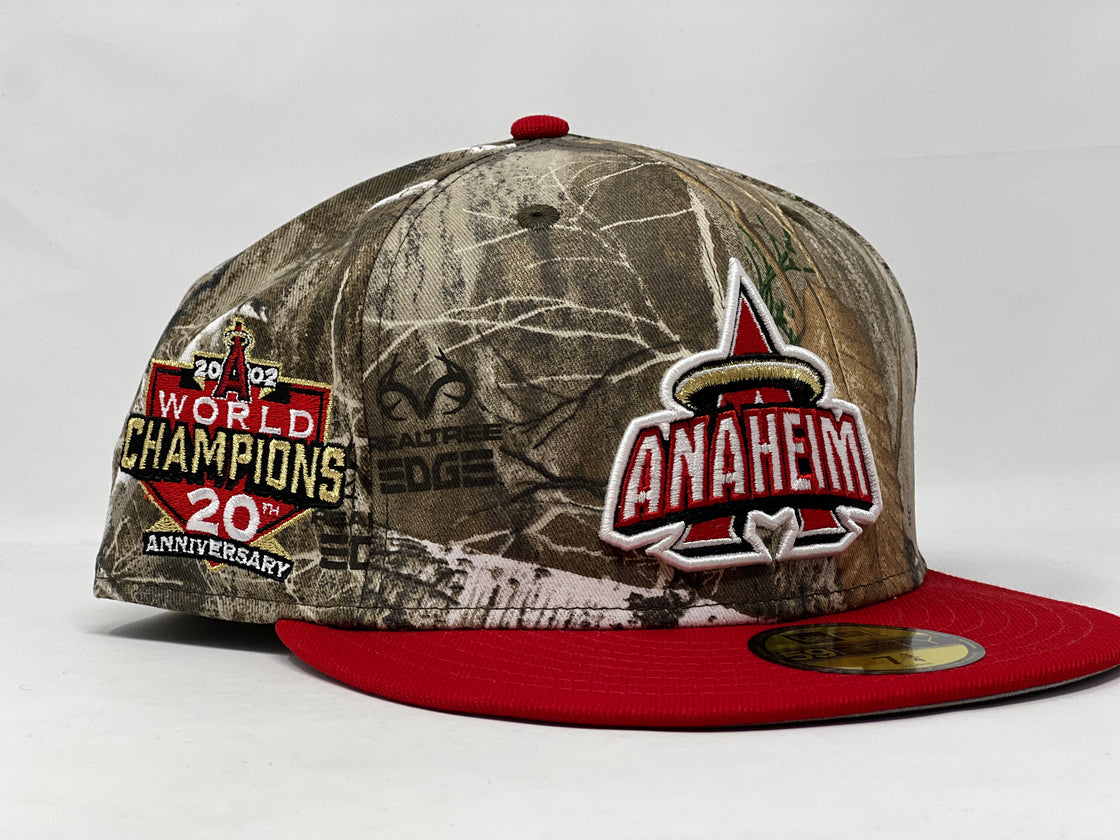 LOS ANGELES ANGELES 2002 WORLD CHAMPIONS REAL TREE NEW ERA FITTED HAT