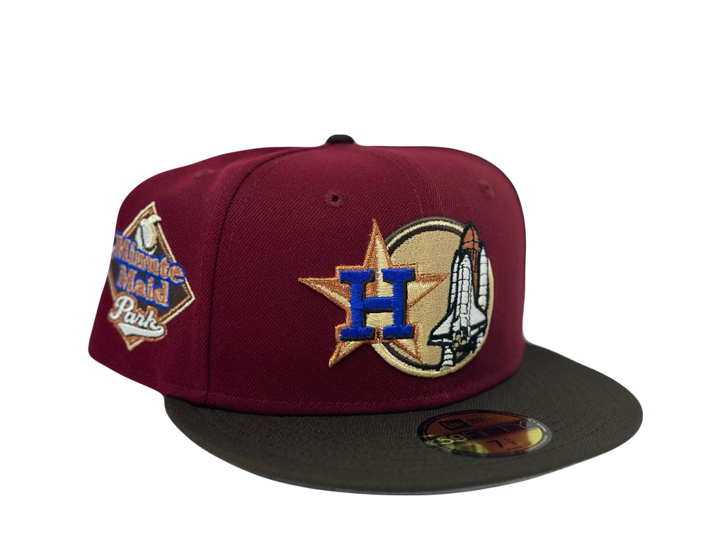 Houston Astros Minute-Maid Park Stadim Gray Brim New Era Fitted Hat