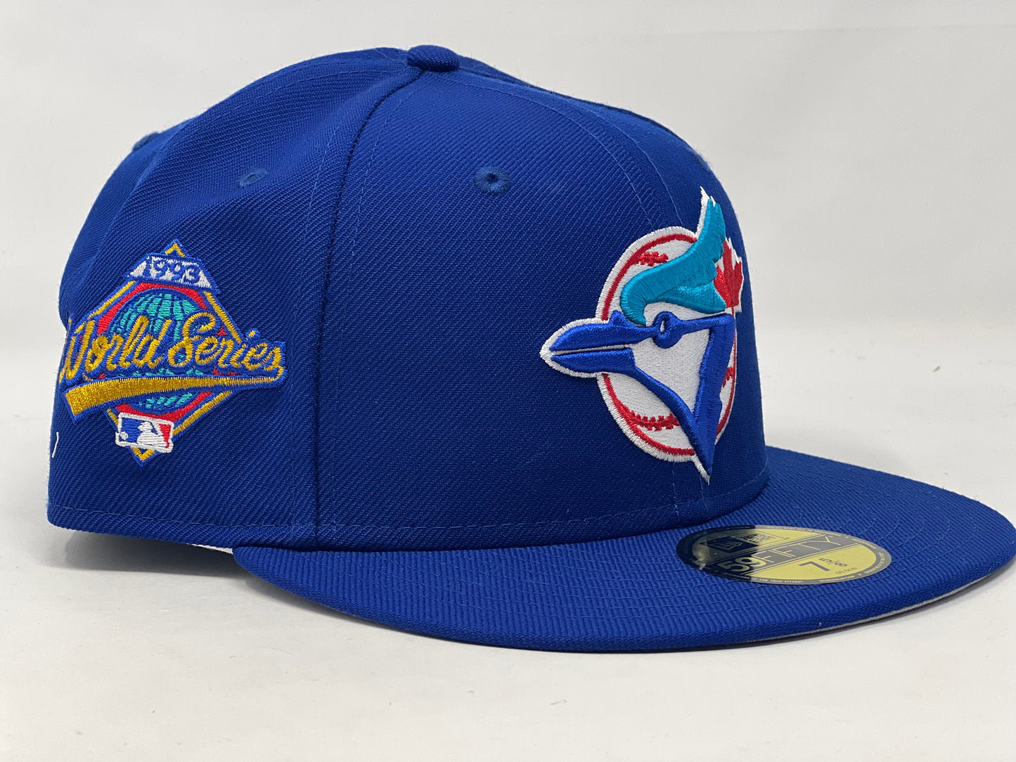 Toronto Blue Jays 1993 World Series Gray Brim Fitted Hat-Royal